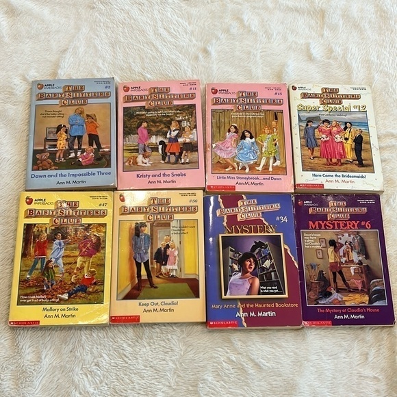 Babysitters Club and Mystery Vintage Lot 8 Books Ann M. Martin Paperback - Picture 1 of 9
